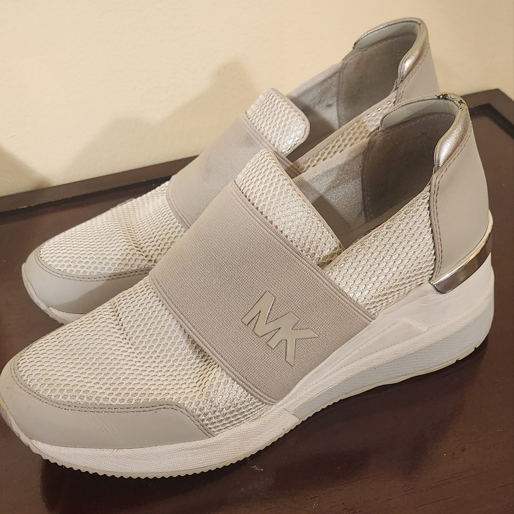 Michael Kors Cream Slip-On Sneakers